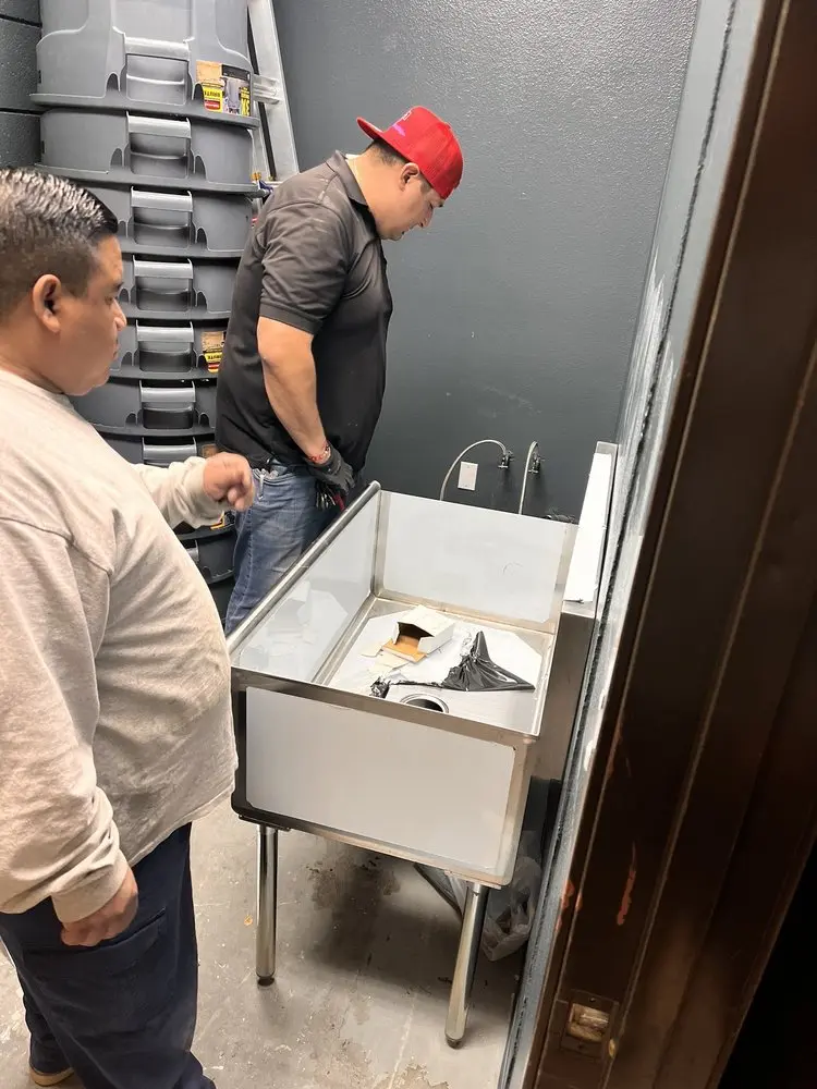 Commercial plumbing and sink installation in Thomaston